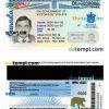 Canada British Columbia driver license PSD template, 2022-present