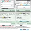 Canada Ontatio certificate of title of a vehicle (car title) template in PSD format, fully editable