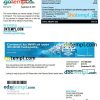 Canada Shaw utility bill template in Word and PDF format