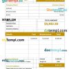 Car Rental Invoice example in word and pdf format