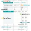 Car Rental Service Invoice example in word and pdf format