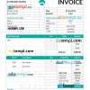Car Repair Invoice example in word and pdf format