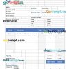 Car Wash Invoice example in word and pdf format