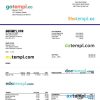 Car wash pay stub Word and PDF example