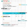 Car Wash Service Invoice example in word and pdf format