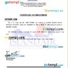 Cayman Island Health Services Authority certificate of employment Word and PDF download template