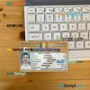 Chad Republique Dutchad driving license editable PSD files, scan look and photo-realistic look, 2 in 1