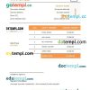 Charity Invoice example in word and pdf format