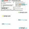 Chartered Speed Limited bus e-ticket, Word and PDF download template