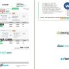 CheapTicket SpiceJet airplane return e-ticket, Word and PDF download template