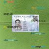 Chile driving license PSD files, scan look and photographed image, 2 in 1