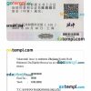 China foreign embassy/consulate authentication label notary stamp PSD template
