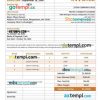 Cleaning Service Invoice Form example in word and pdf format