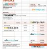 Cleaning Services Contract Agreement Invoice example in word and pdf format