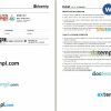 Cleartrip - SpiceJet airplane e-ticket, Word and PDF download template, 3 pages