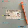 Colombia driving license editable PSD files, scan look and photo-realistic look, 2 in 1