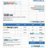 Commercial Cleaning Service Invoice example in word and pdf format