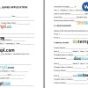 Commercial Lease Application Word example, completely editable
