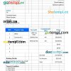 Commercial Real Estate invoice example in word and pdf format
