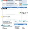 Commercial Rent Invoice example in word and pdf format