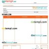 Commercial Rental Invoice example in word and pdf format