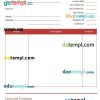Commercial Tax Invoice example in word and pdf format