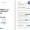 Common Law Agreement Word example, fully editable
