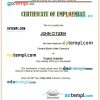 Comoros Central Bank certificate of employment Word and PDF download template