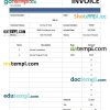Computer Services Invoice example in word and pdf format