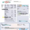 CONSTRUCION LLC earnings statement Word and PDF example