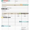 Construction Company Invoice example in word and pdf format