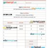 Construction Work Invoice example in word and pdf format