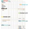 Consultancy Service Invoice example in word and pdf format