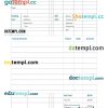 Consultant Invoice example in word and pdf format