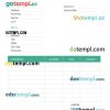 Contract Invoice example in word and pdf format