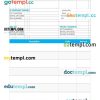 Contractor invoice example in word and pdf format