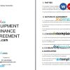 Copy of Equipment Finance Agreement example, fully aditable