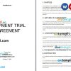 Copy of Equipment Trial Agreement Word example, fully editable