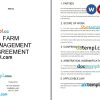 Copy of Farm Management Agreement Word example, fully editable