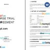Copy of Horse Trial Agreement Word example, fully editable