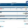 Creative company earning statement in Word and PDF formats