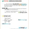 Cyprus ASBIS certificate of employment Word and PDF download template