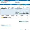 DARKBLUE pay stub Word and PDF example