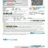 DB Bahn train e-ticket, Word and PDF download template