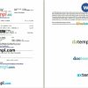 Dar Al Medhyaf Company airplane e-ticket, Word and PDF download template, 2 pages