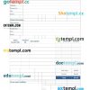 Dining Invoice example in word and pdf format