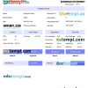 EARNINGS statement example Word and PDF format, version 2