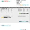 EMPLOYEE earnings statement example Word and PDF format