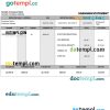 EMPLOYEE gross earnings statement example in Word and PDF format