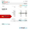 Employee pay stub Word and PDF example, version 4